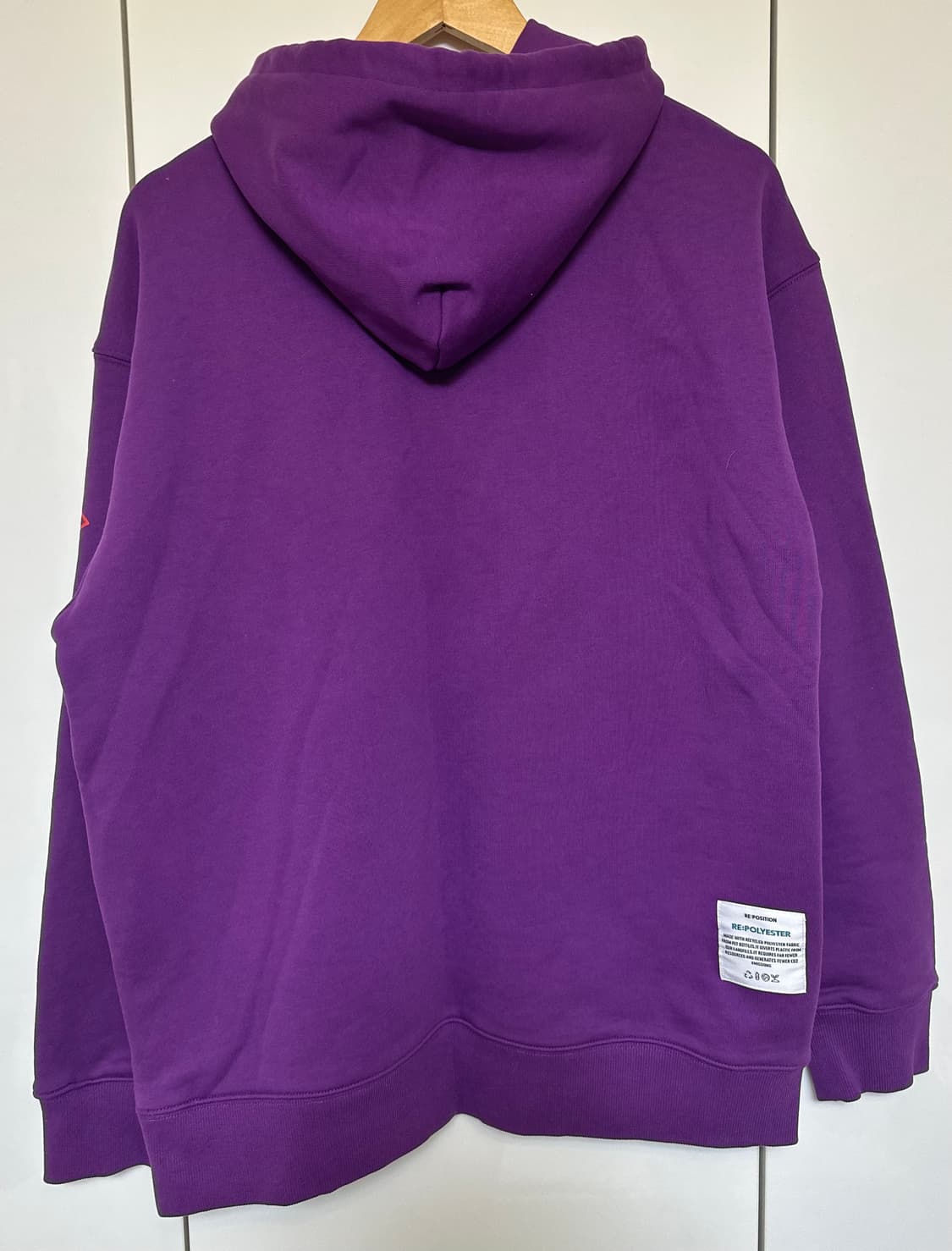 RE:POSITION 퍼플 로고 후드티 상품이미지3