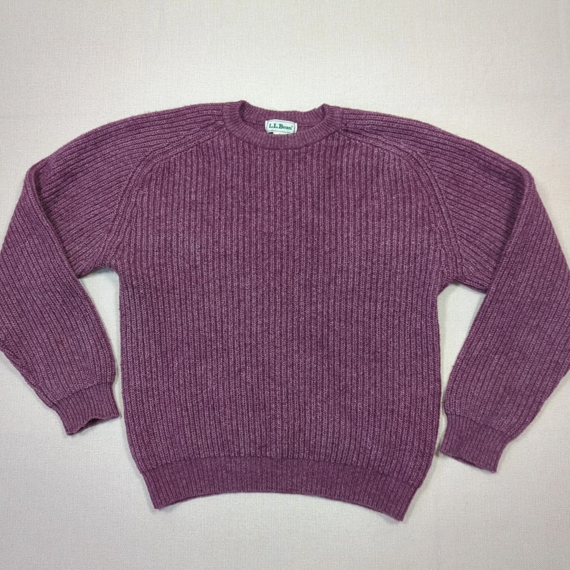 엘엘빈 퍼플색 골지 니트 스웨터 상품이미지1