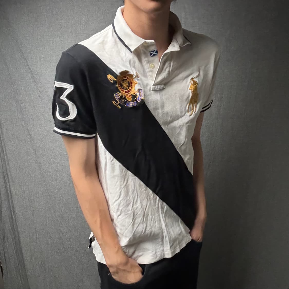 폴로 치프키프 블랙와치 빅포니 금장 M 상품이미지3