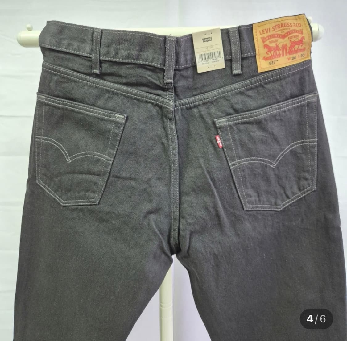 리바이스 517 부츠컷 청바지 데님 블랙 W30 L32 상품이미지1