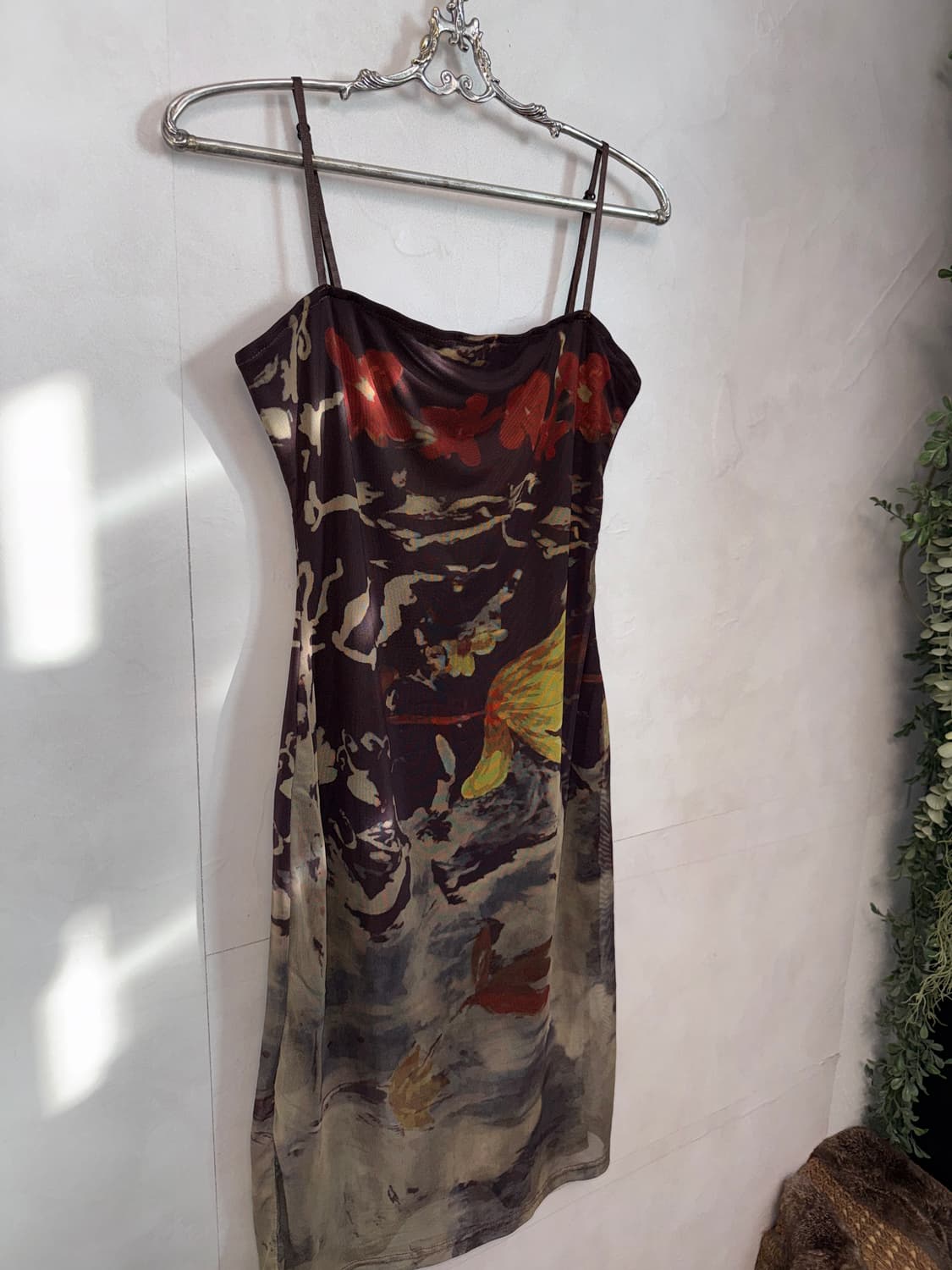 Brown oriental watercolor flower ops 상품이미지3
