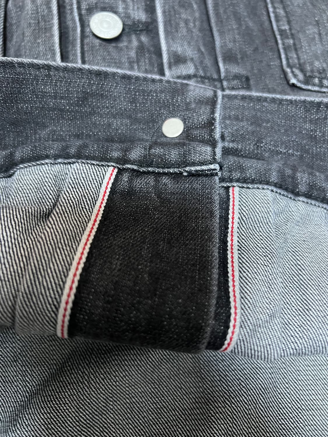택포35) 슈가케인 1953 블랙 하드워시 2세대 셀비지 데님자켓 40 상품이미지5