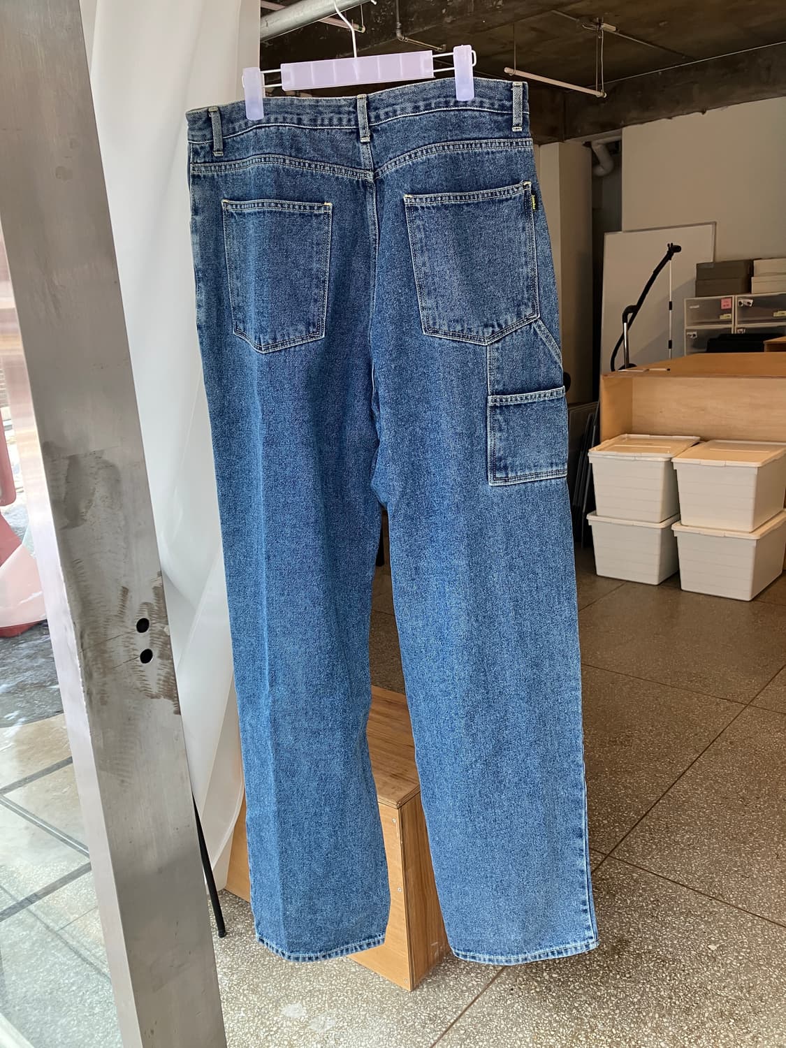 bsrabbit 카펜터 루즈핏 데님 딥블루 상품이미지2