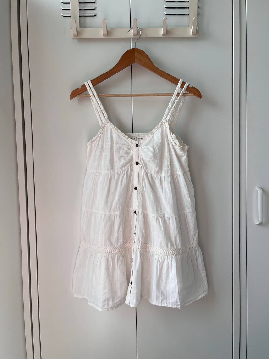 Hubson honey 화이트 펀칭 나시 원피스 상품이미지5