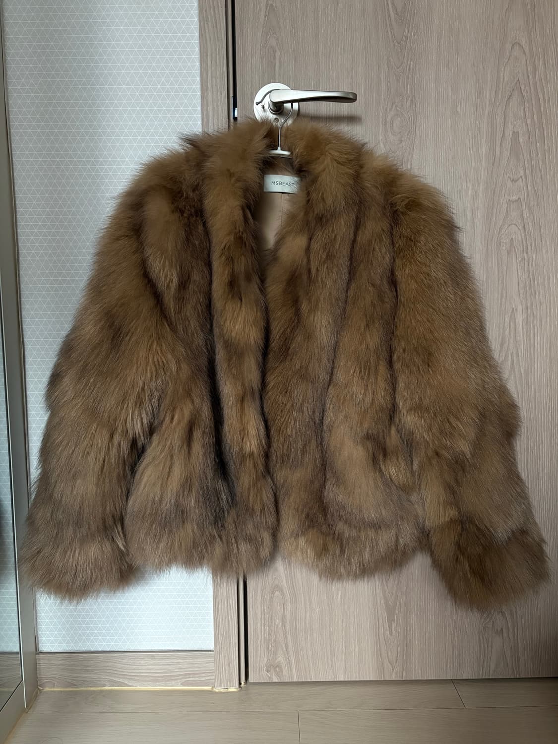 Msbeast 폭스 퍼 자켓 브라운 M 상품이미지5