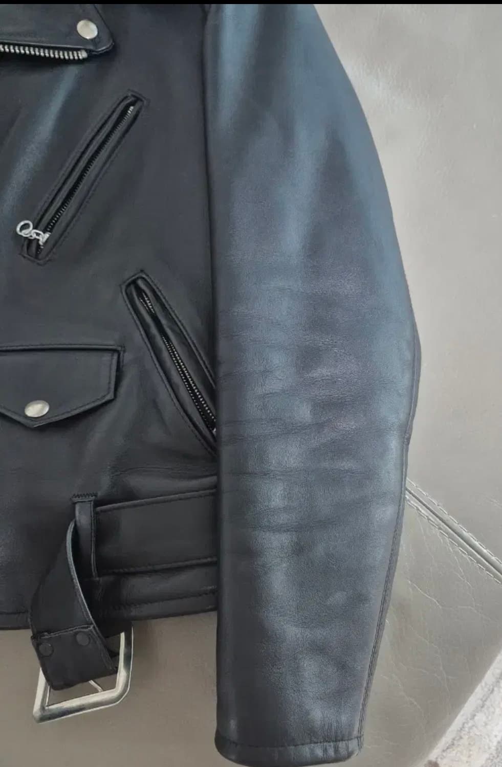 [36] 쇼트 100주년 퍼펙토 가죽자켓 상품이미지4