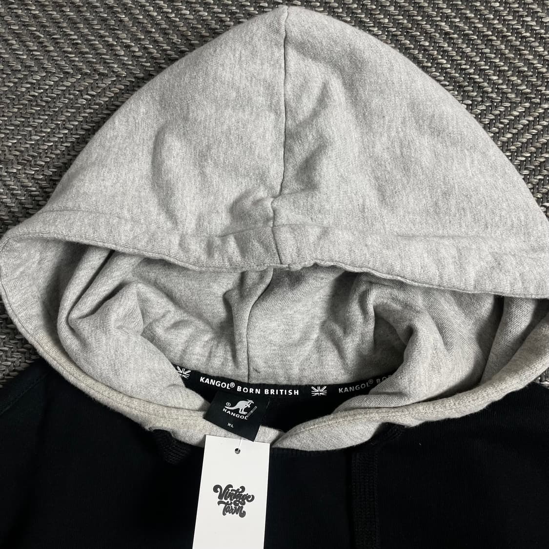 캉골 스몰 자수로고 배색 투톤 후드 티셔츠 o 4239 상품이미지5