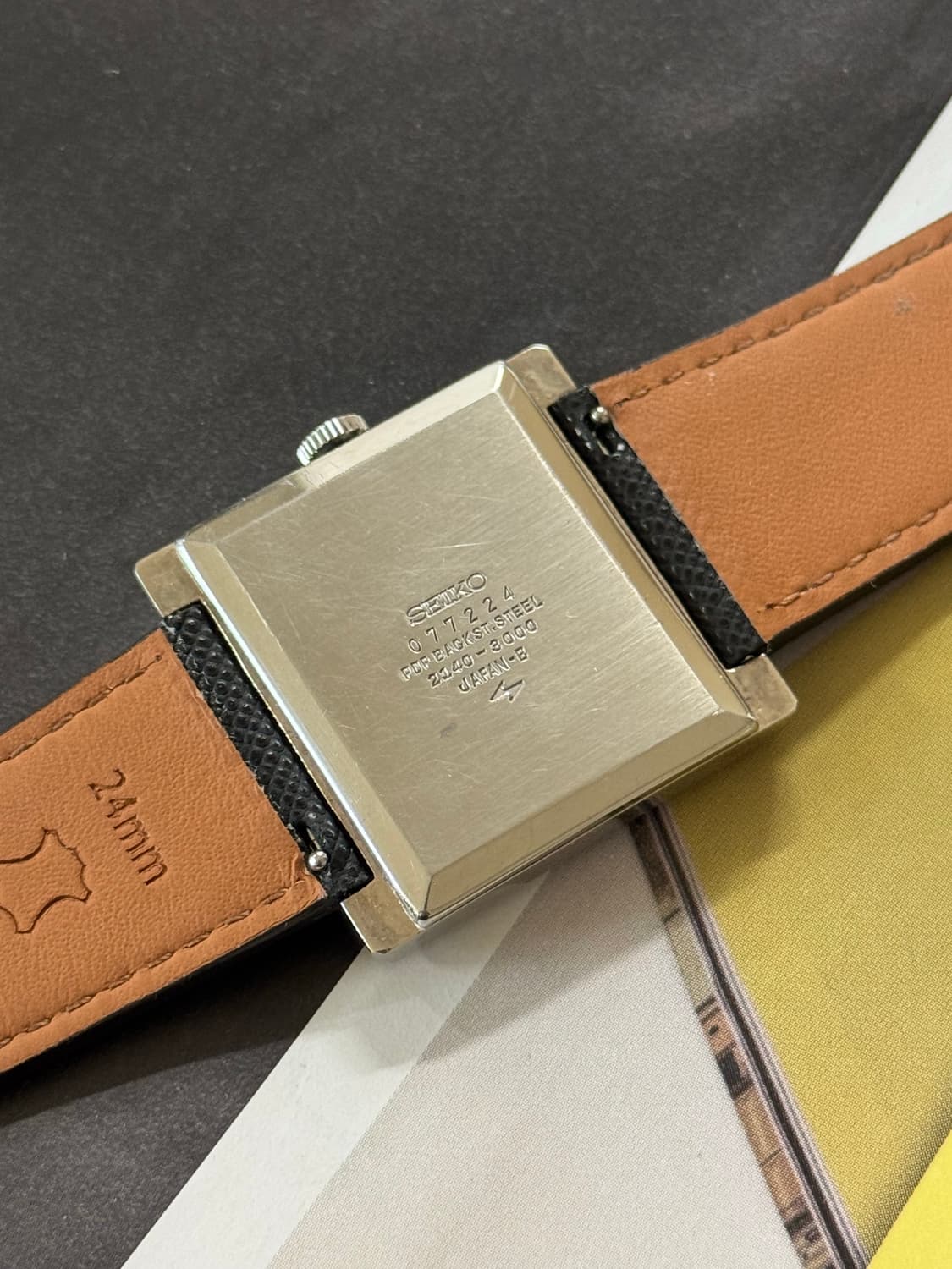 69s Seiko big square automatic Rare 상품이미지4