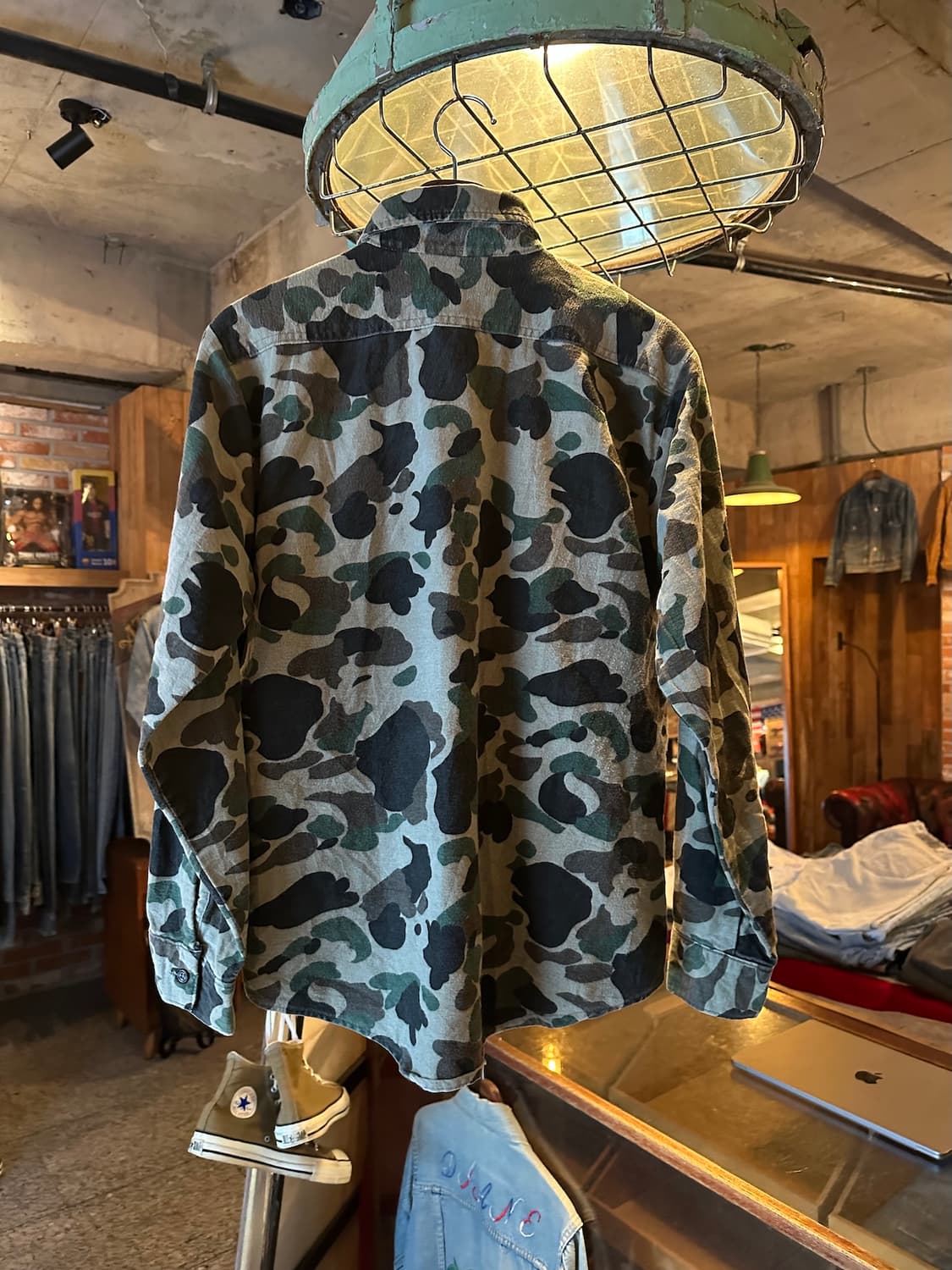 90s USA 빈티지 FIVEBROTHER 파이브브라더 카모 셔츠 상품이미지4