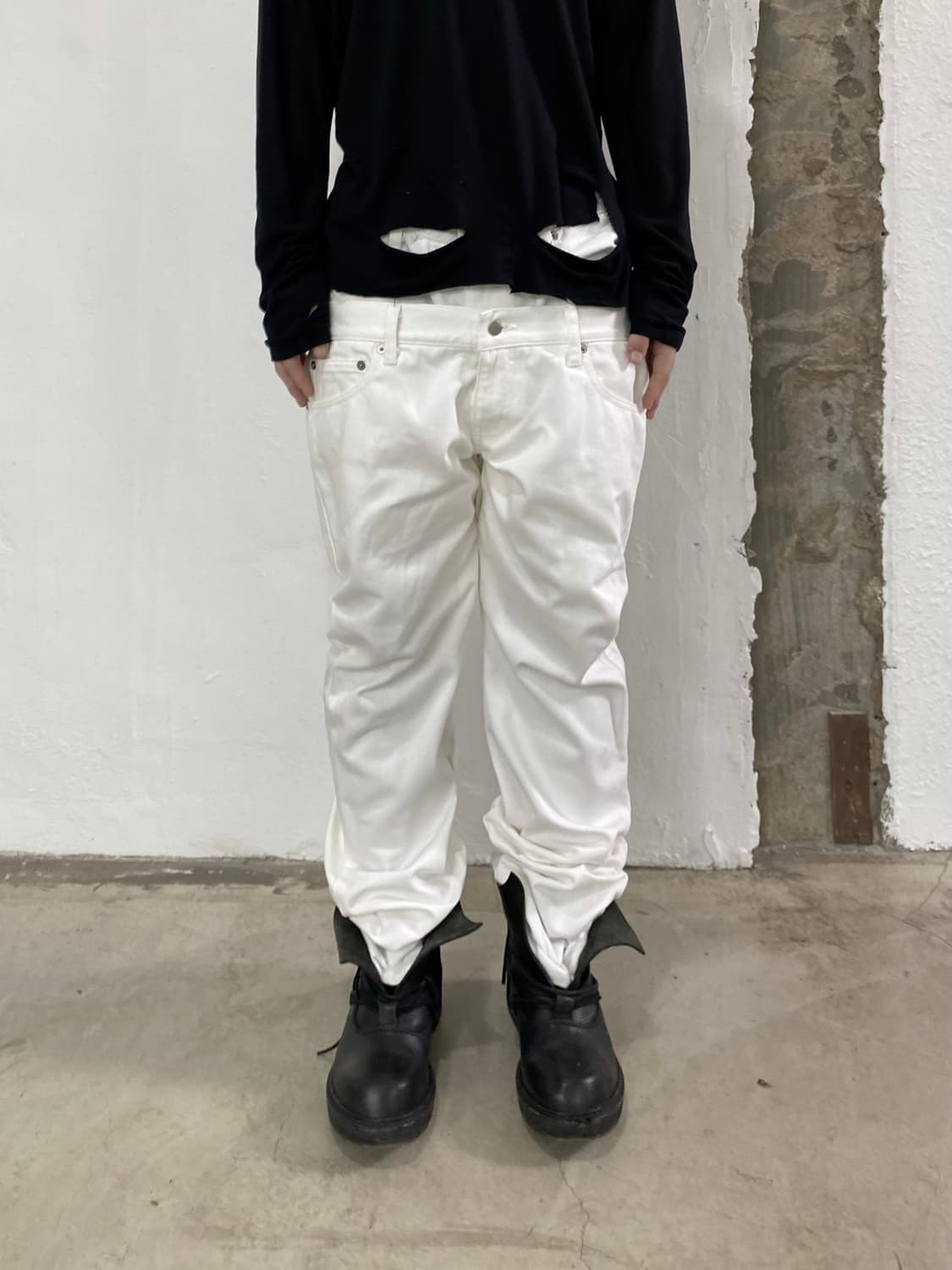 존 로렌스 설리반 더블 웨이스트 데님 팬츠 상품이미지1