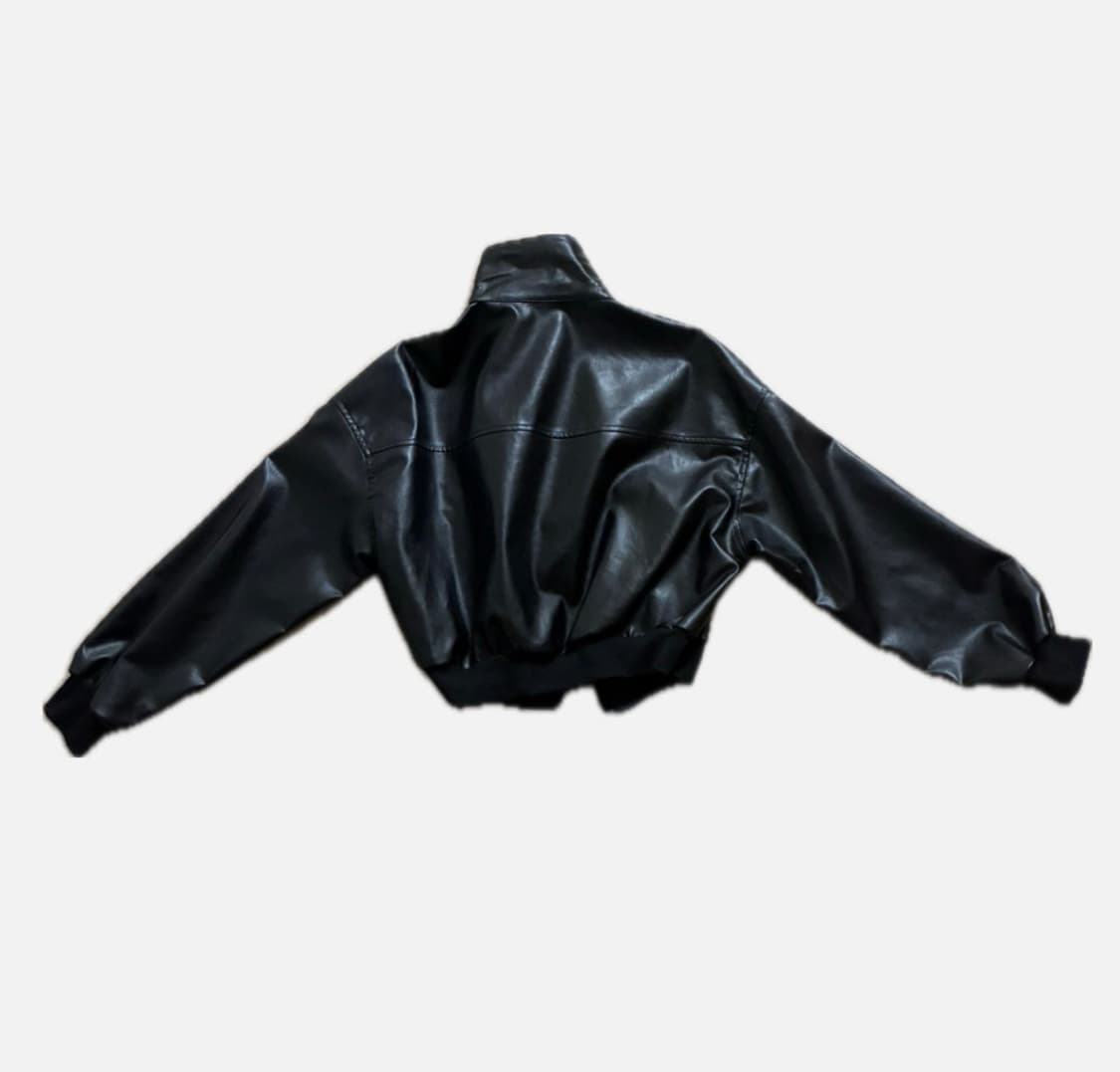 세미크롭 가죽 자켓 상품이미지3