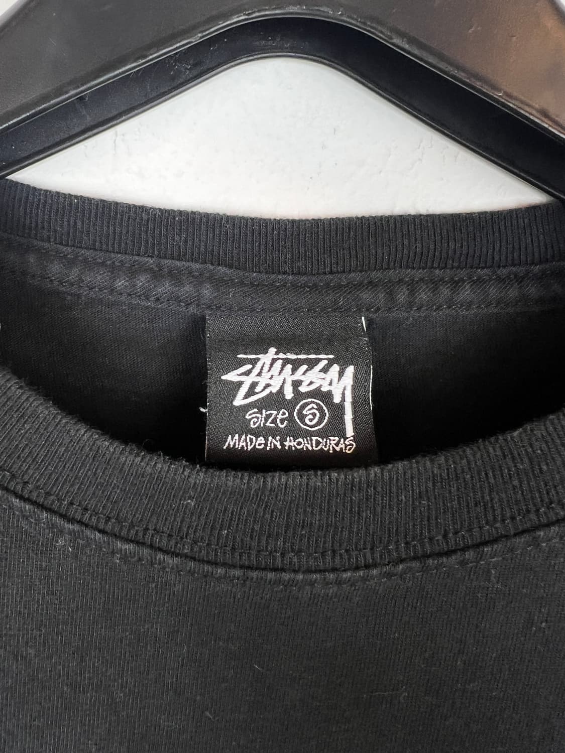 스투시 블랙 8볼 프린팅 반팔티셔츠 S 상품이미지3