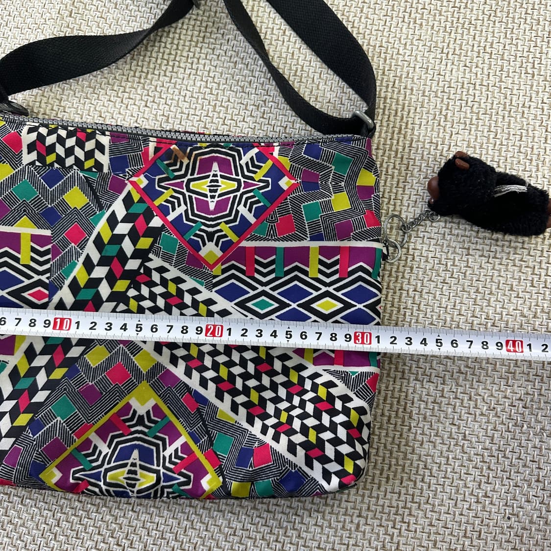 실측확인 키플링 패턴 크로스백 0409D 상품이미지3