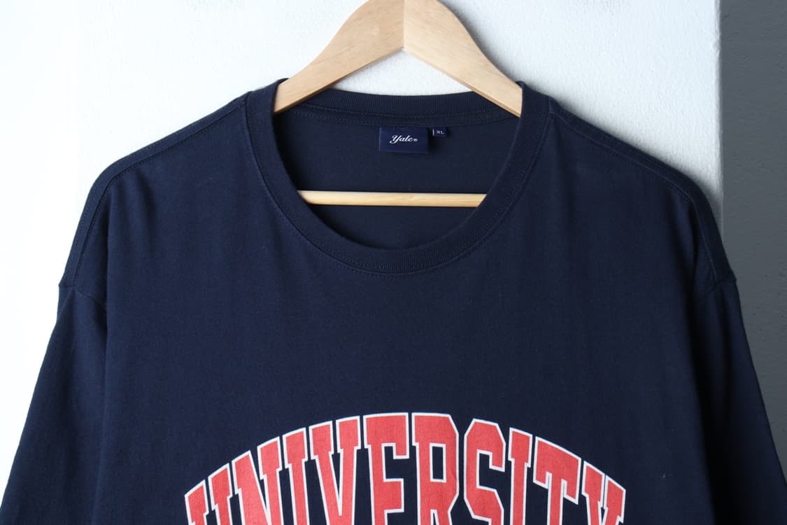 (XL-2XL) 예일 반팔 티셔츠 빅사이즈 불독 네이비-H31415 상품이미지3