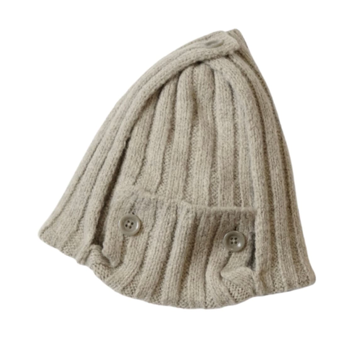 캐피탈 5G 울 3x3 립 헌팅 니트 캡 베이지 상품이미지1
