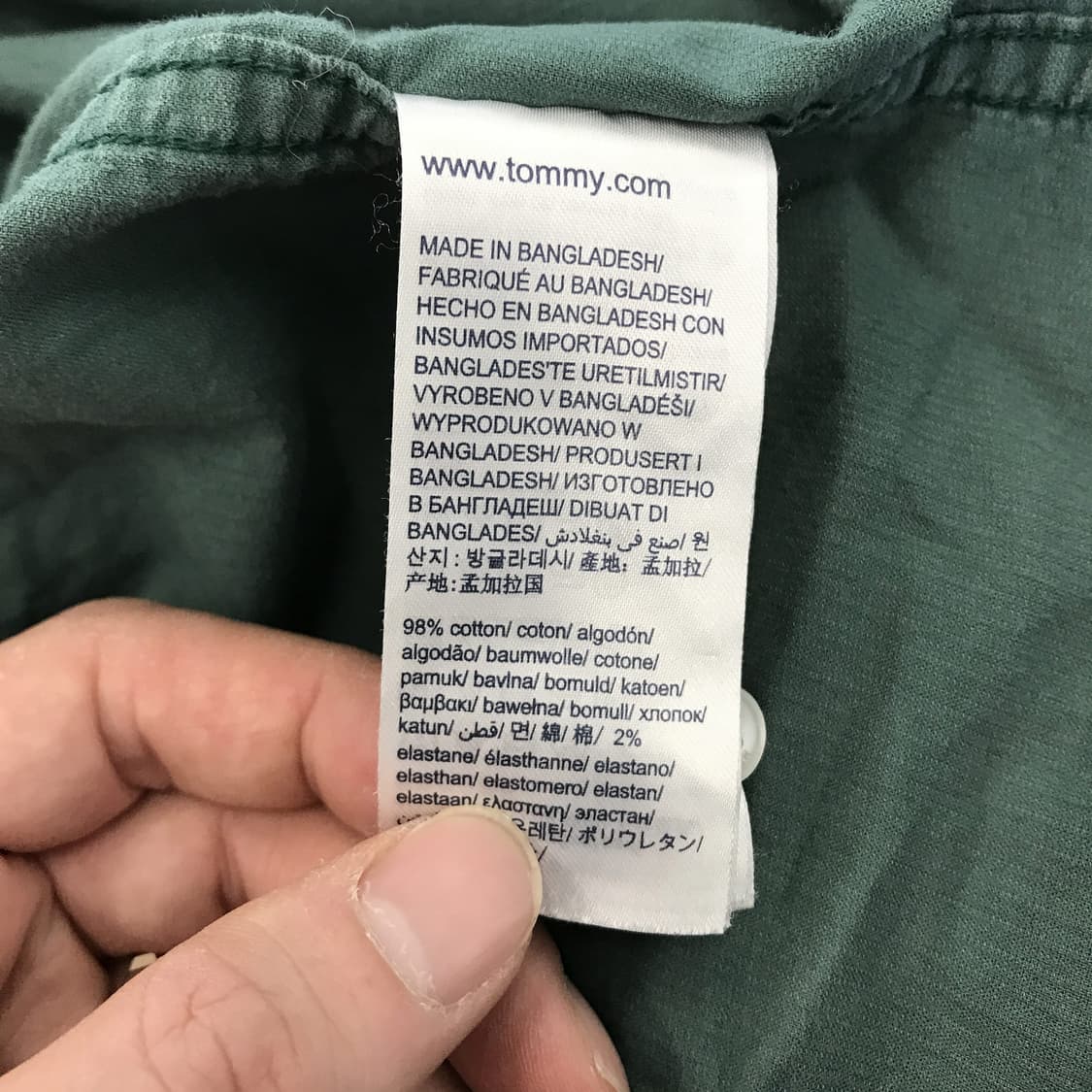 타미힐피거 레귤러핏 코듀로이셔츠 그린 [L] 상품이미지5