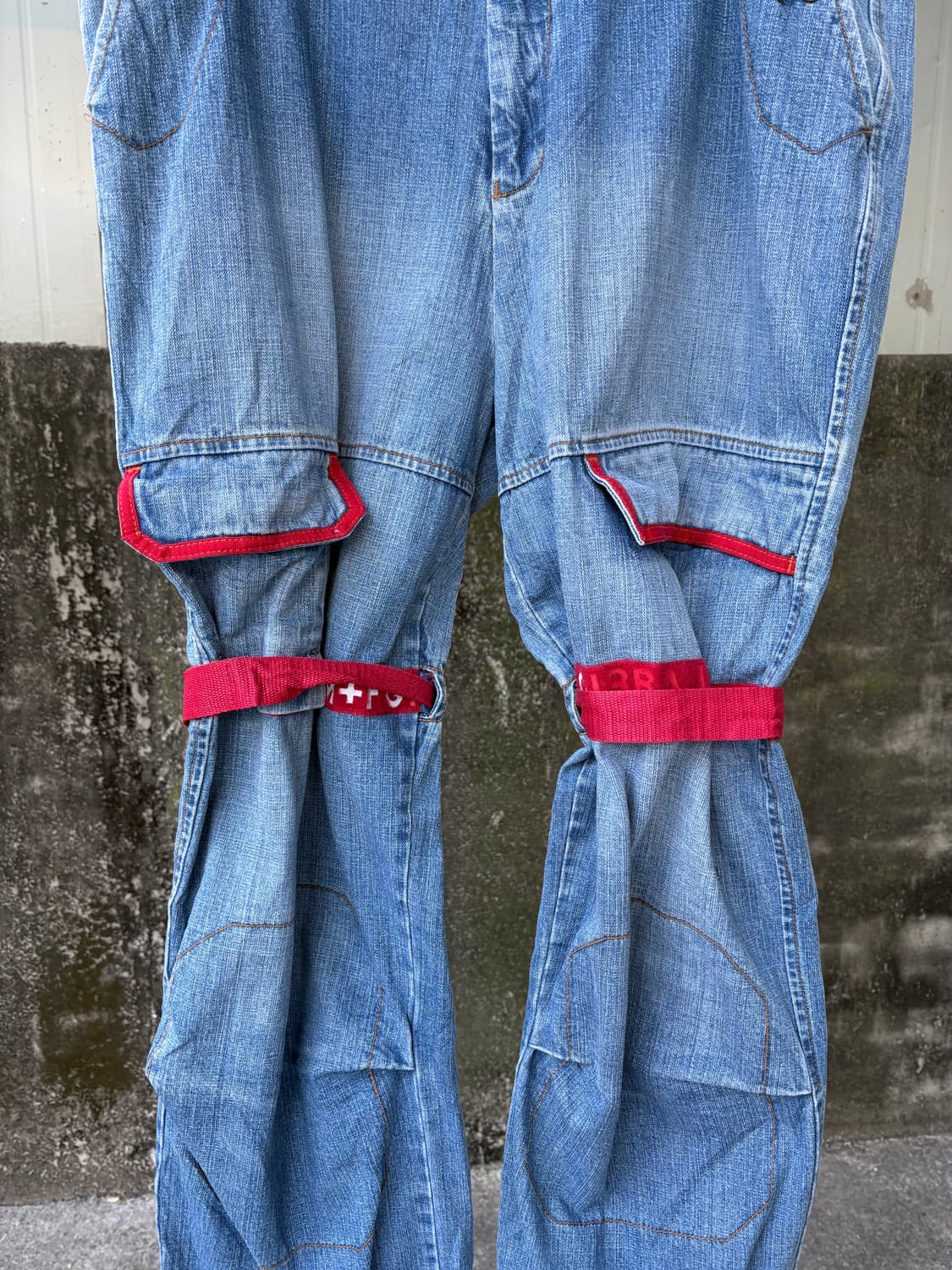 90‘s 마리떼 프랑소와 저버 벨크로 데님 팬츠 상품이미지8