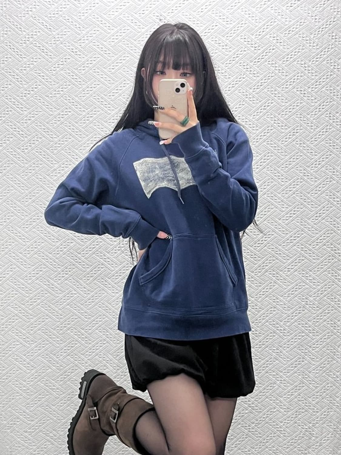 리바이스 레트로 빈티지 프린팅 로고 후드티 M C10621 상품이미지2