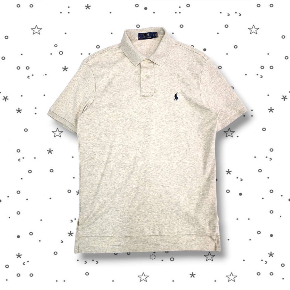 S POLO 폴로 랄프로렌 오트밀 반팔 카라 티셔츠 상품이미지1