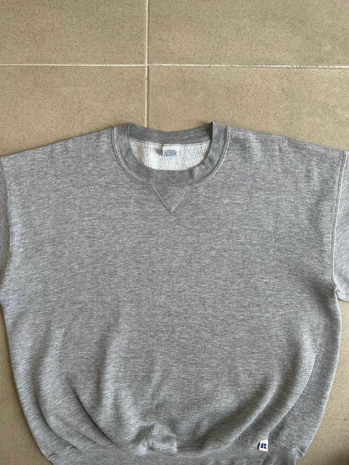 90s 빈티지 러셀 스웻셔츠 그레이 XXL USA 상품이미지4