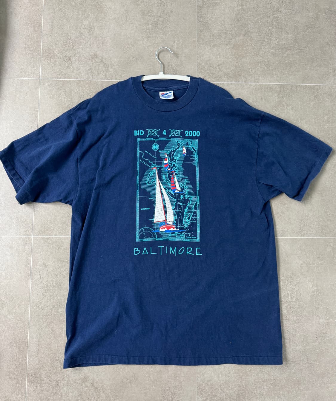 [USA제조] 90s 빈티지 헤인즈 반팔티 상품이미지1