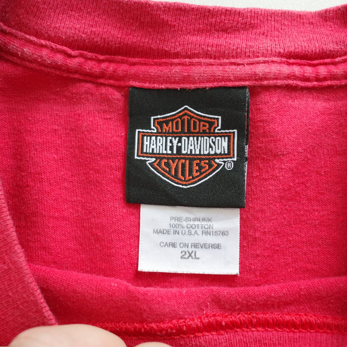 00s 할리데이비슨 MADE IN USA 프린팅 반팔티 2XL 상품이미지4