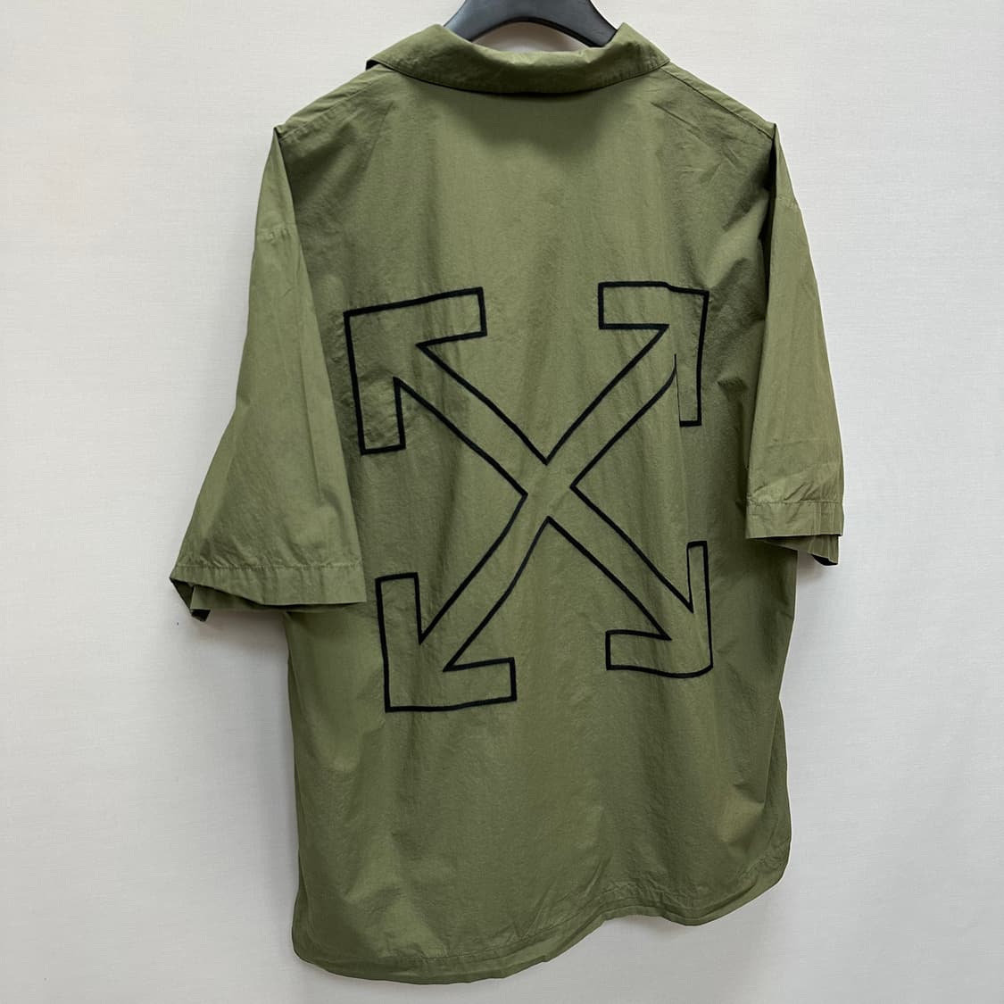 오프화이트 로고 자수 코튼 셔츠 ( 110 ) 상품이미지6