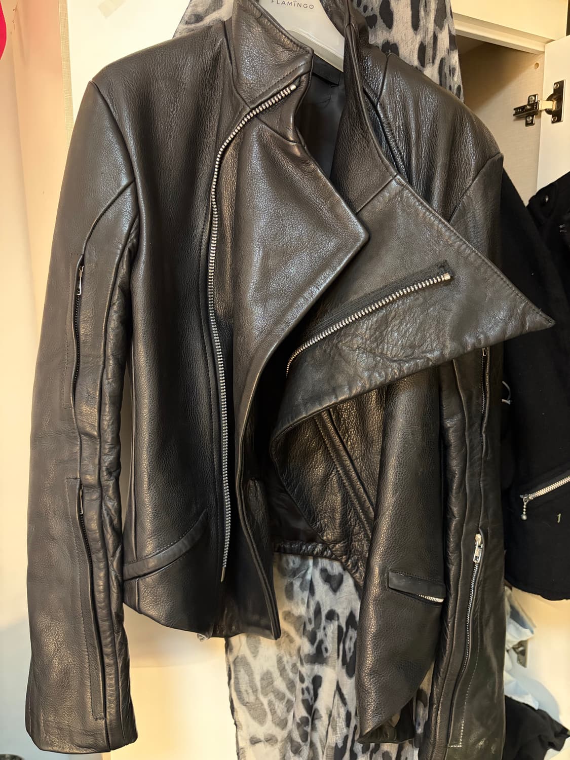 ekam 카우 레더 자켓 상품이미지1