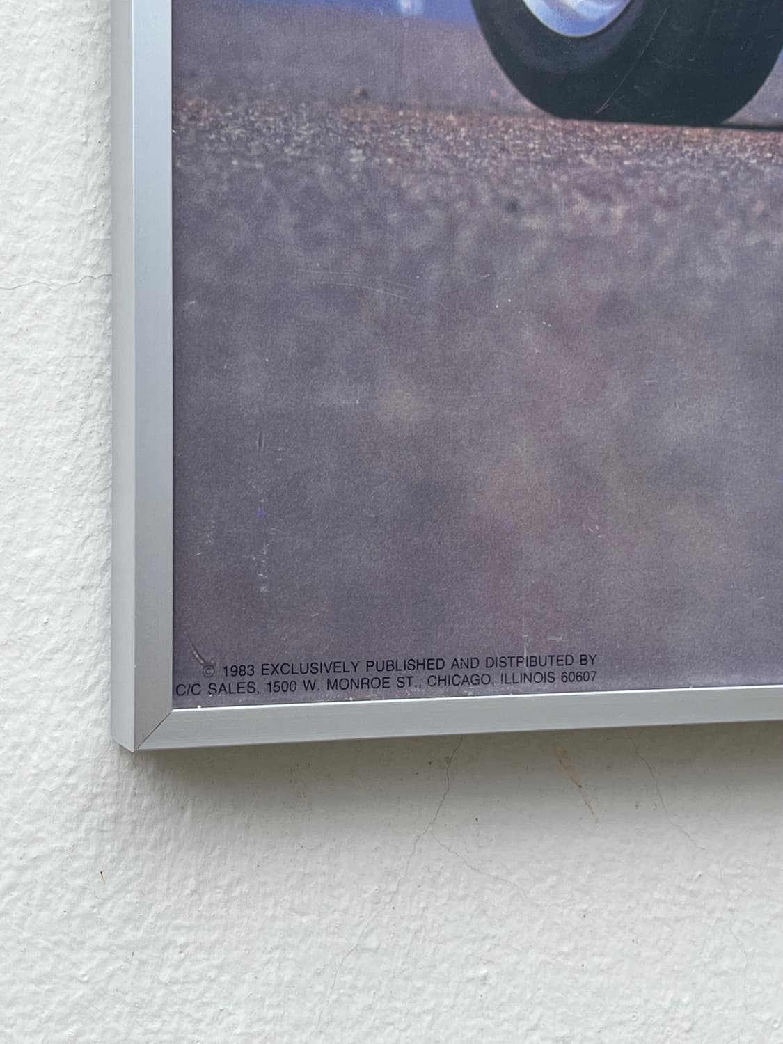 페라리 308 GTS 빈티지 포스터 (액자포함) 상품이미지3