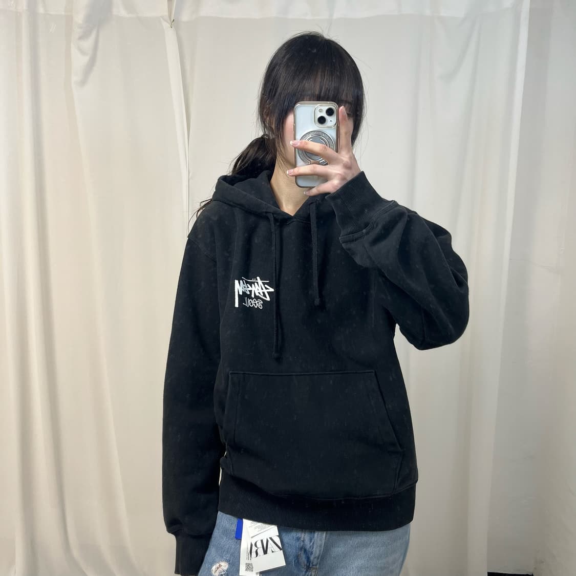 Stüssy Seoul black hoodie 상품이미지1