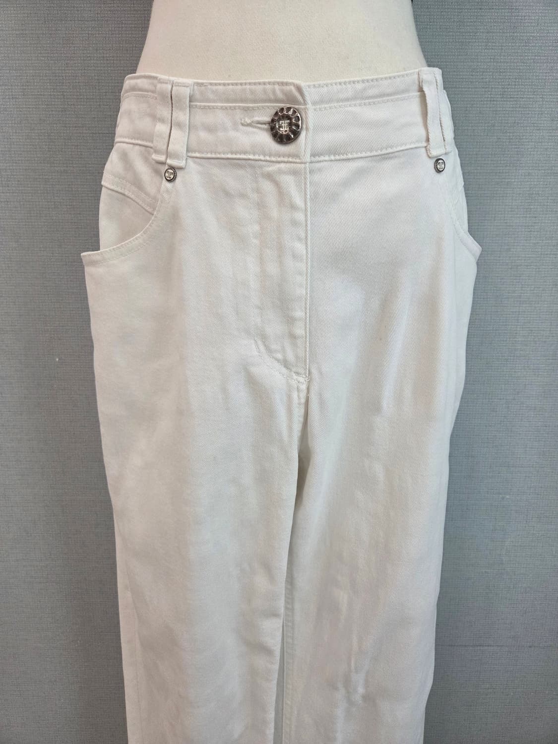 타임 화이트진 청바지 상품이미지2