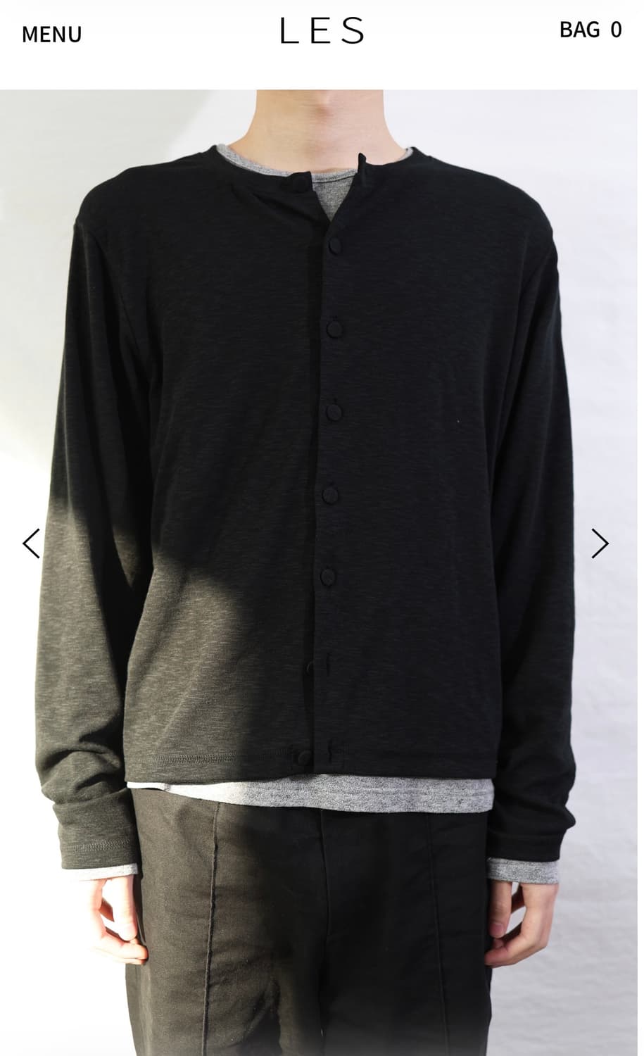 Les Henn 가디건 블랙 1사이즈 상품이미지1