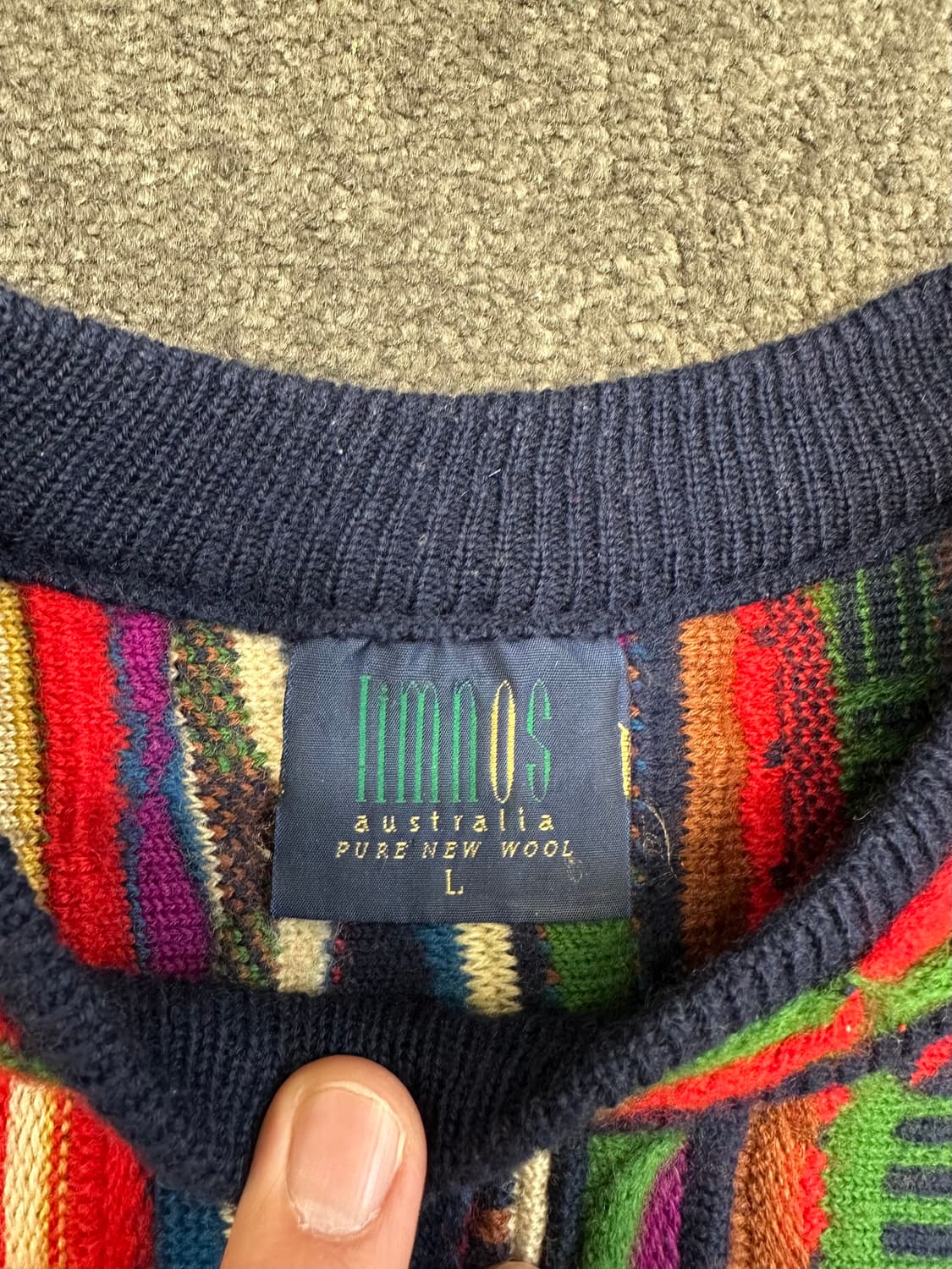 Limnos 빈티지 케이블 니트 L 상품이미지2