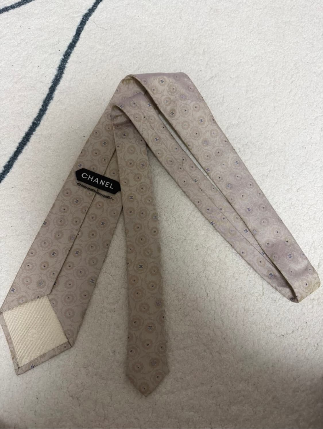 샤넬 로고 실크넥타이 상품이미지2