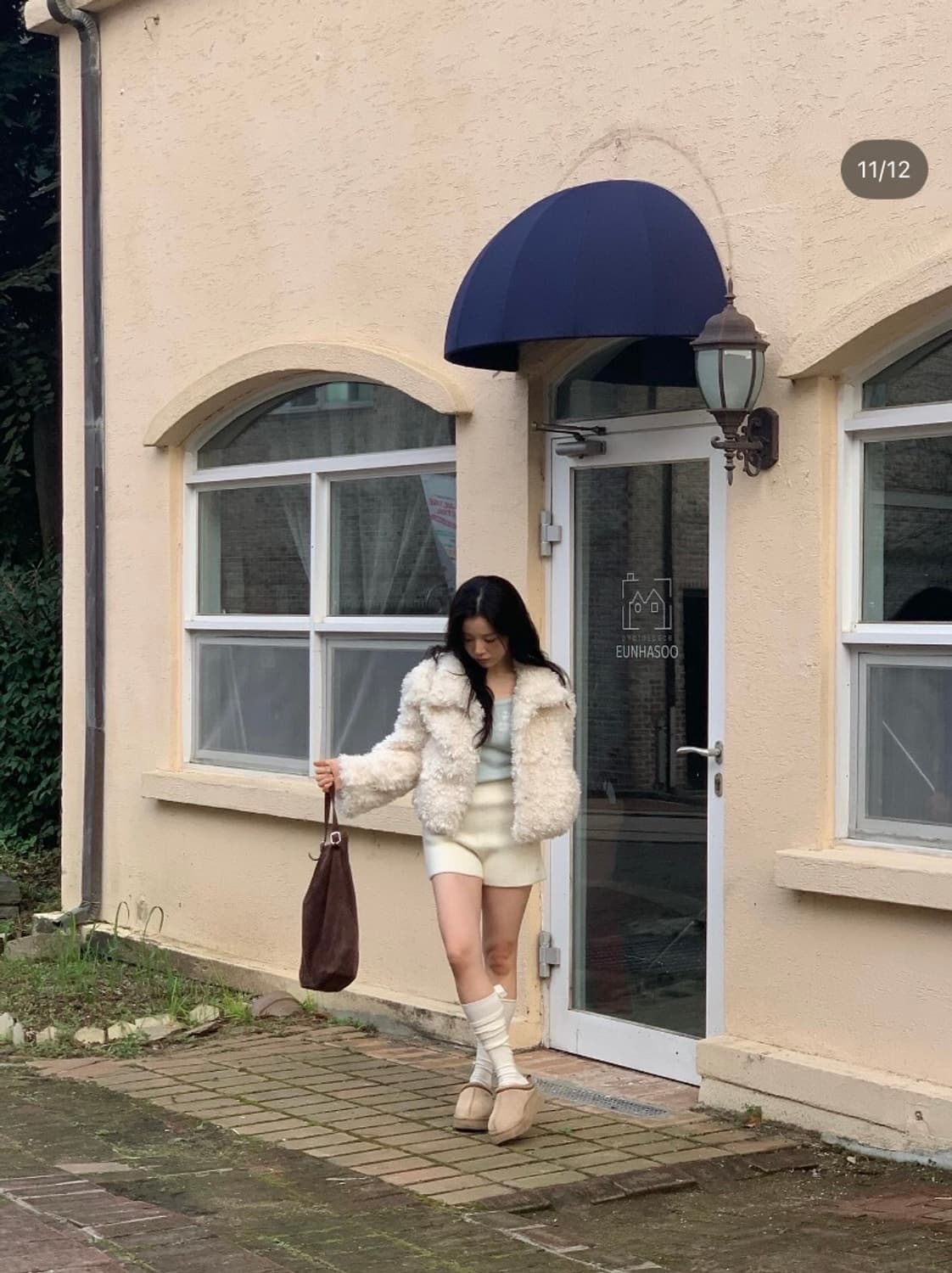 리엘 포포 퍼자켓 아이보리 상품이미지8