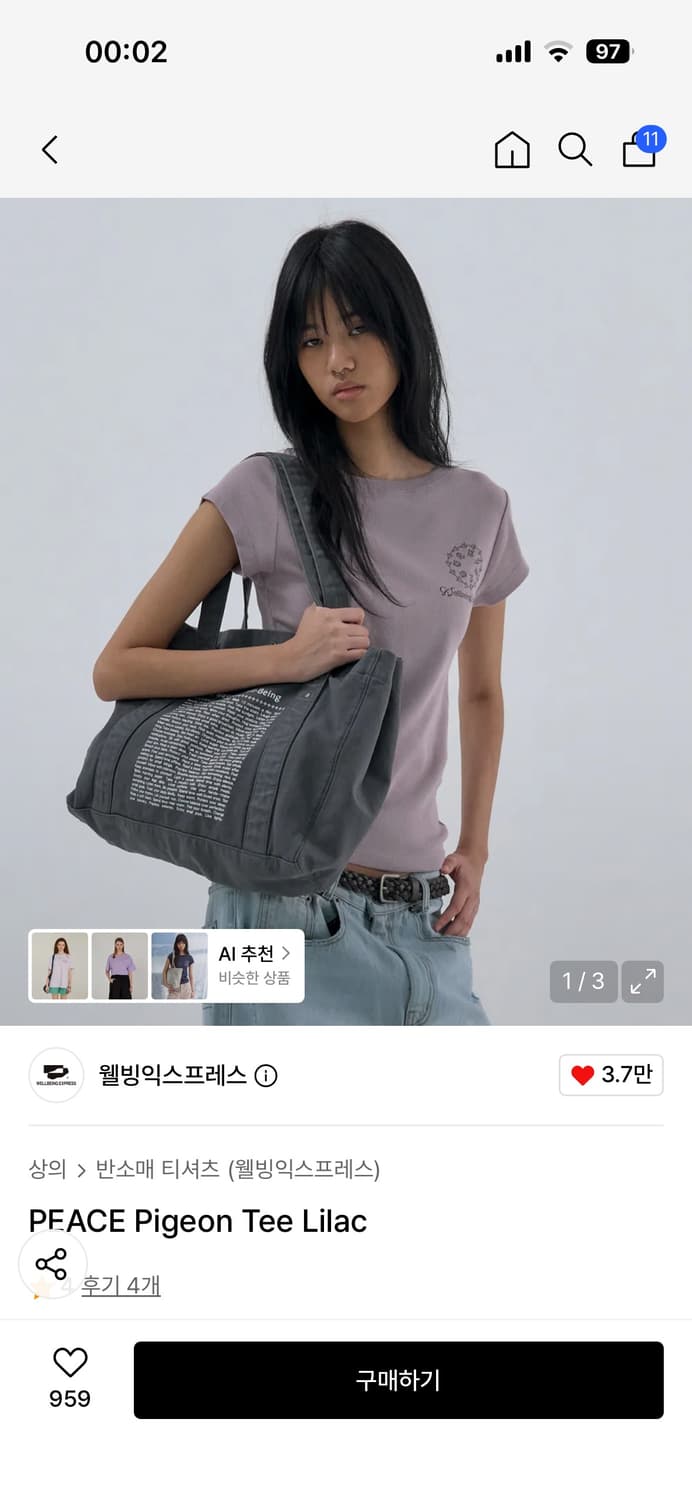 웰빙익스프레스 피죤 티 M 상품이미지1