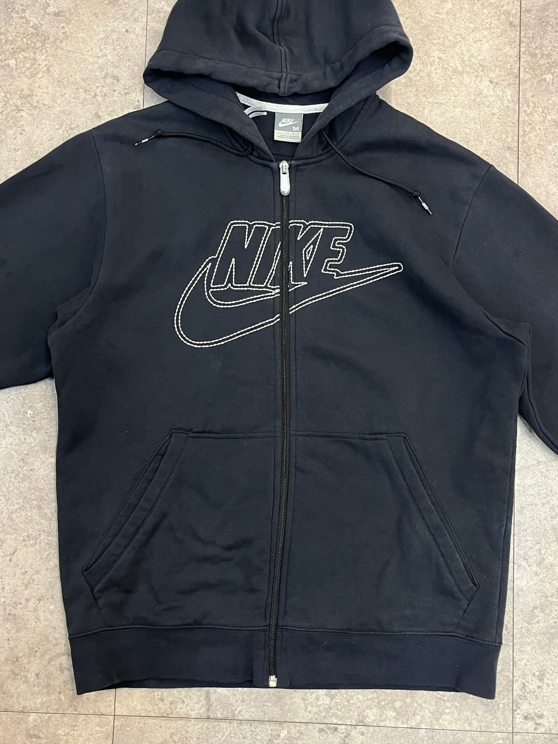 나이키 기모 후드집업 블랙 M #csz2529 상품이미지5