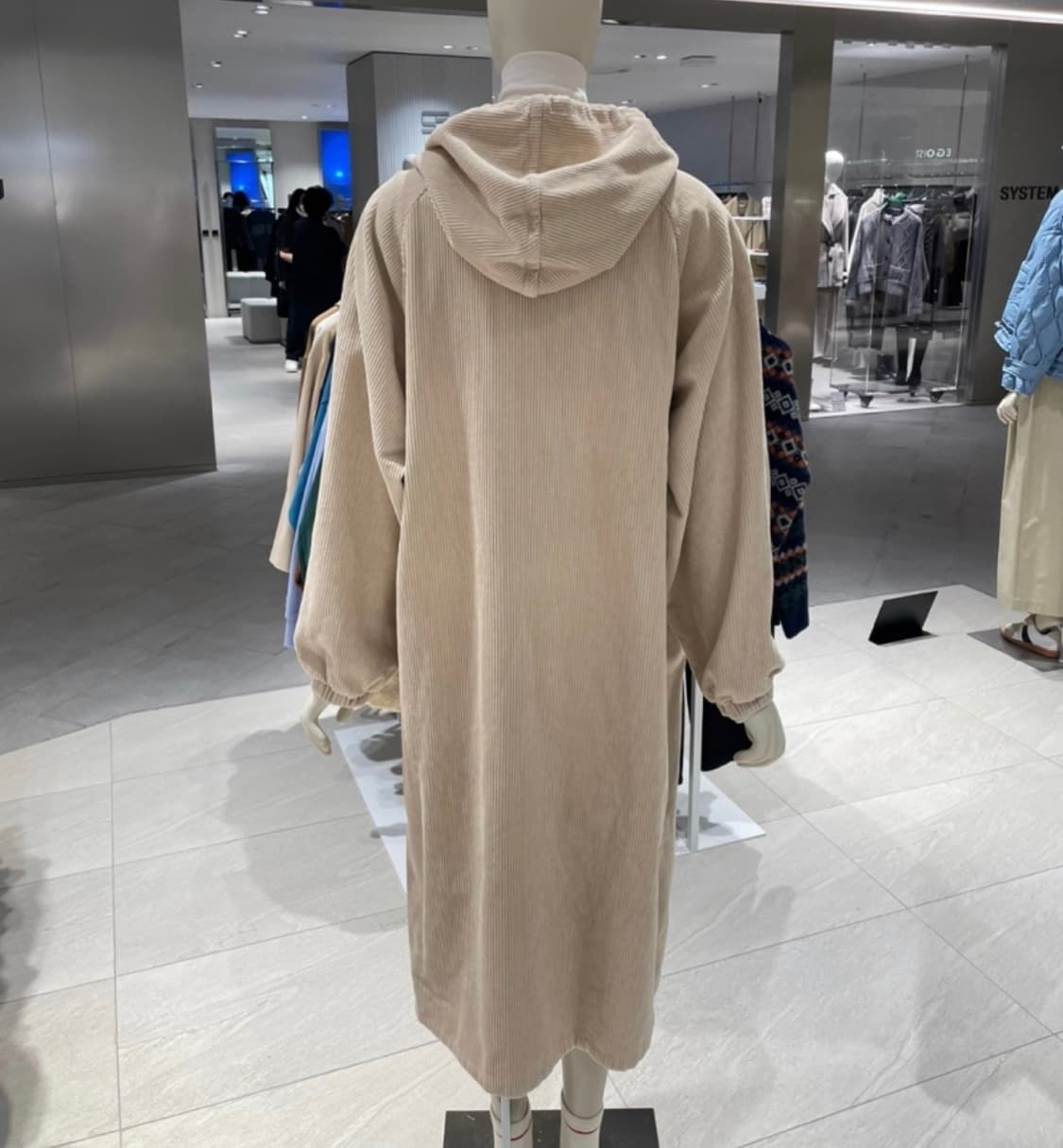 새제품 스튜디오 톰보이 코듀로이 골덴 후드 원피스 상품이미지2