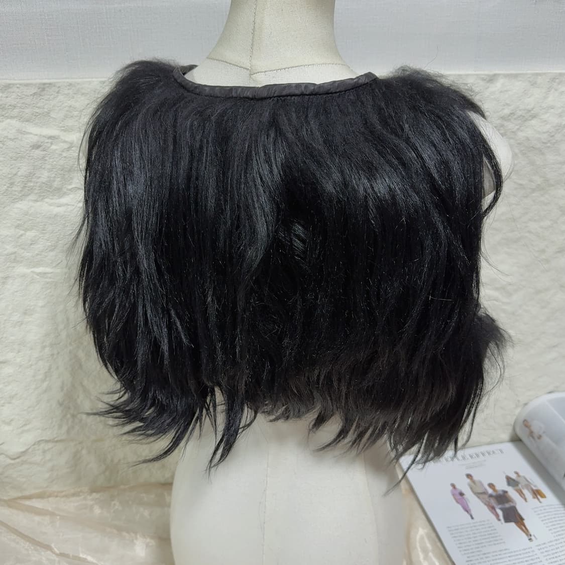 빈티지 고딕 양털 양가죽 조끼 베스트 상품이미지4