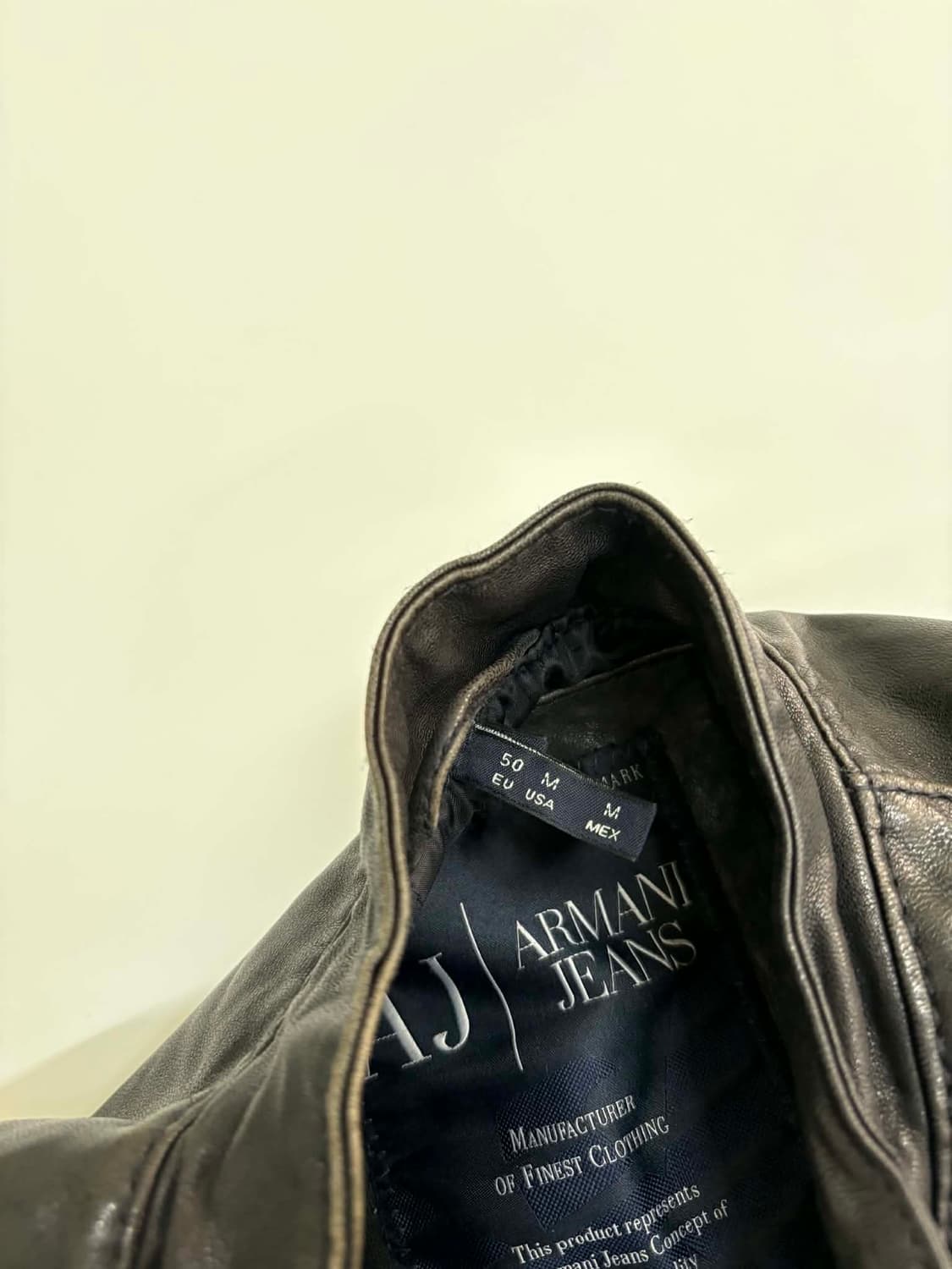[M] 아르마니 진스 양가죽 싱글 라이더 자켓 상품이미지5