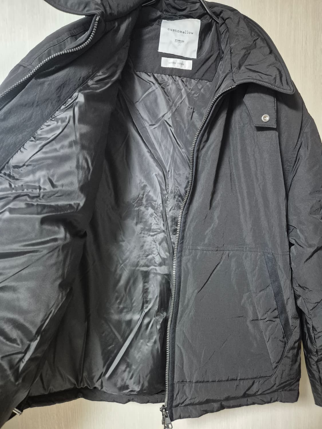 (24년) 커스텀멜로우 숏다운  구스 봄버 자켓 점퍼 95 상품이미지6