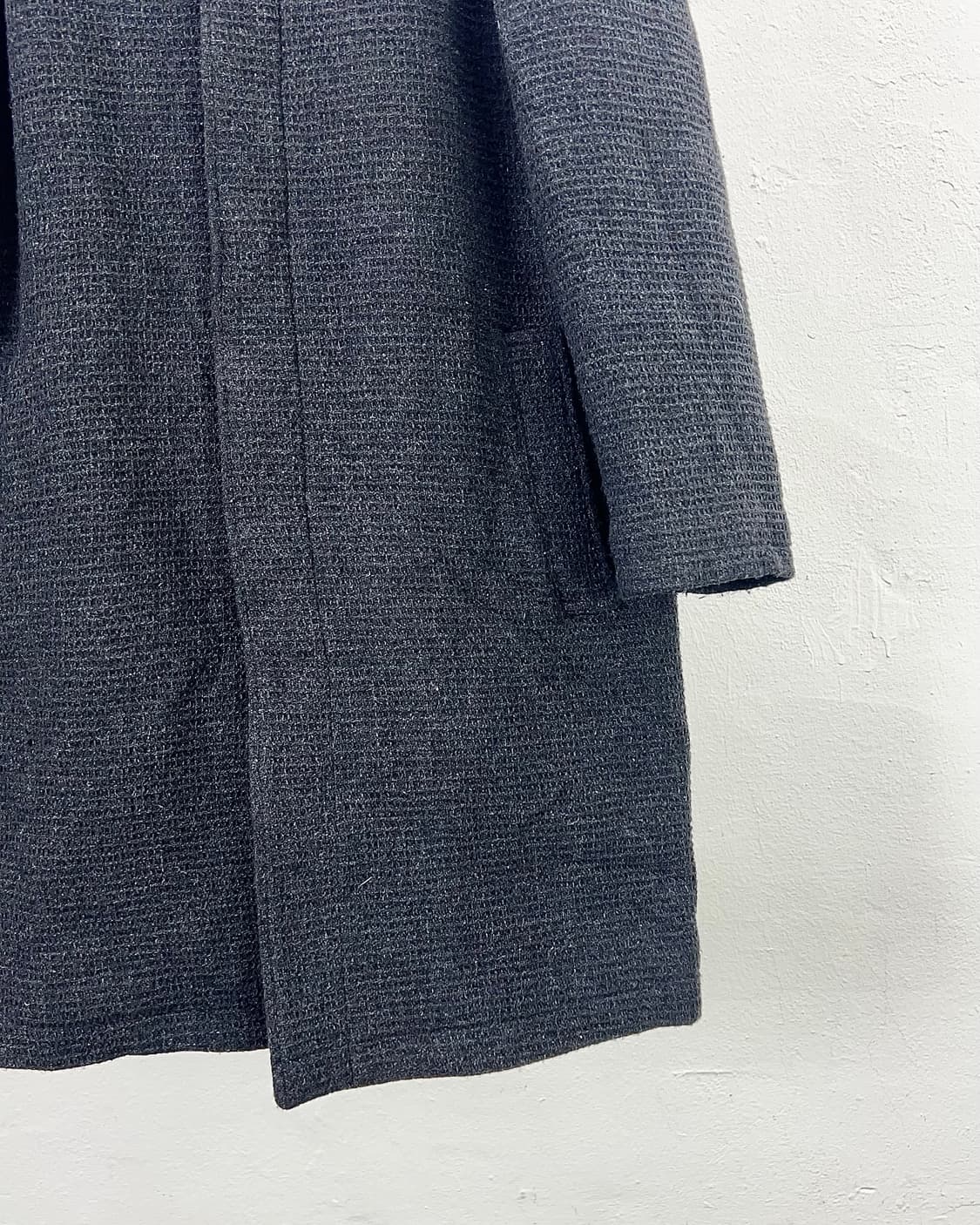 요지야마모토 AAR 더반 울 차콜 후드 롱 코트 상품이미지5