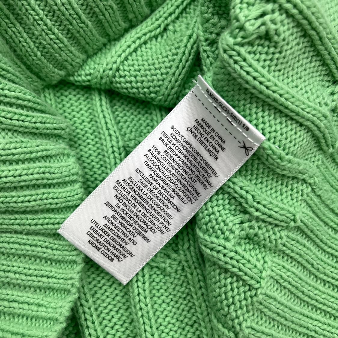 폴로 랄프로렌 블루포니 연두 꽈배기 반팔니트 S 상품이미지5