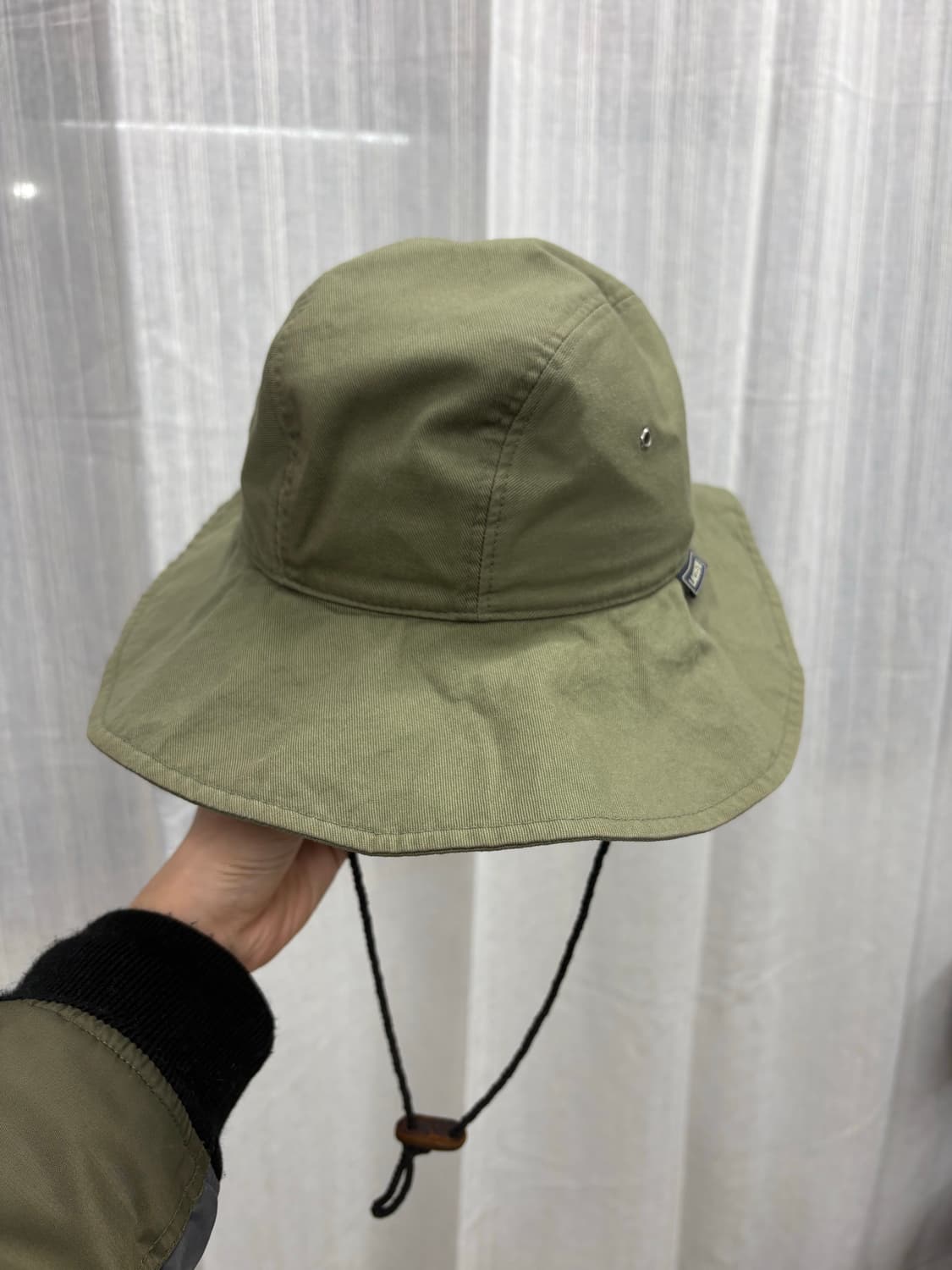 라코스테 빈티지 올리브카키 버킷햇 벙거지 모자 상품이미지2