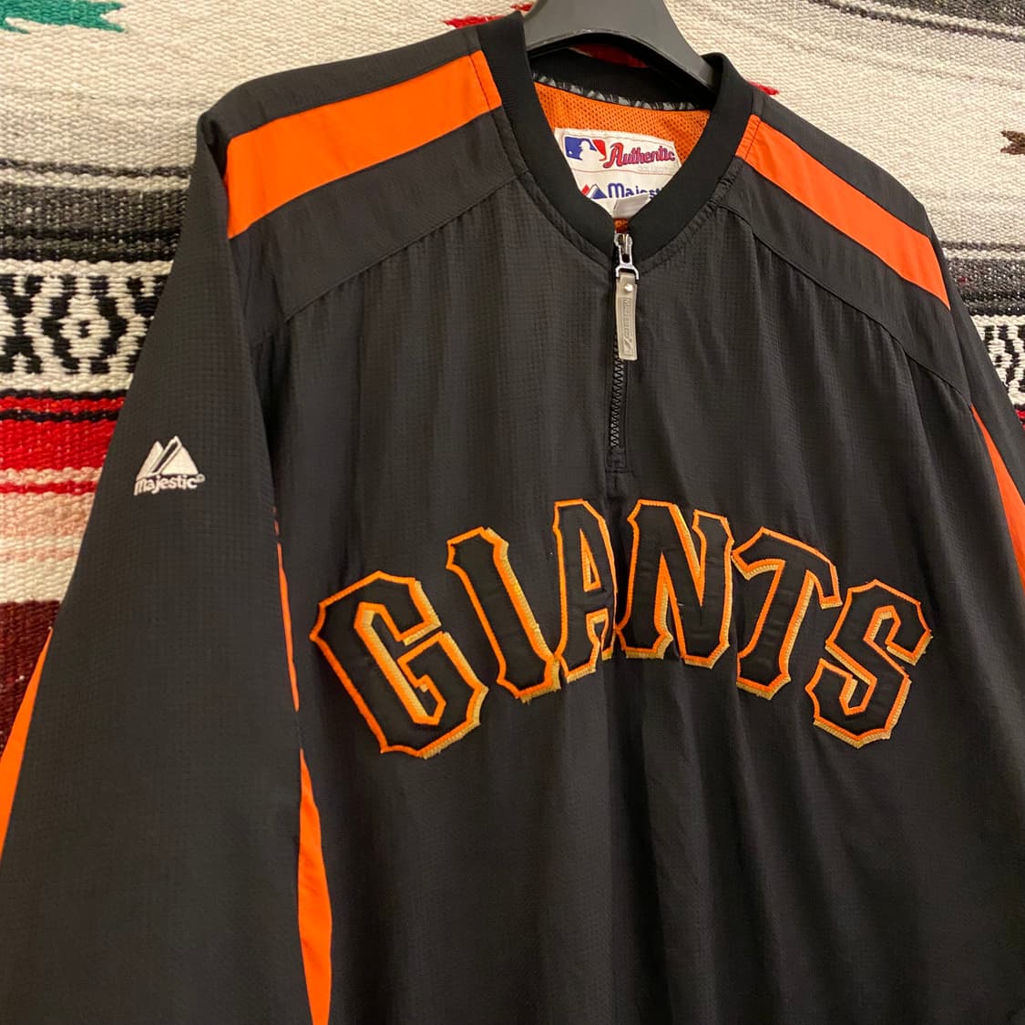 USA 마제스틱 샌프란시스코 선수용 아노락 바람막이 상품이미지7