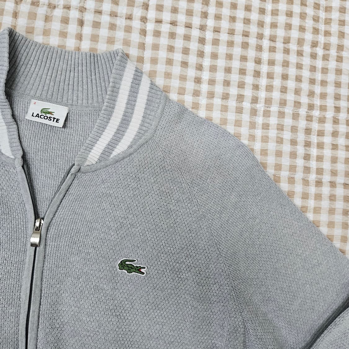 라코스테 얇은 집업 가디건 남자100 상품이미지3
