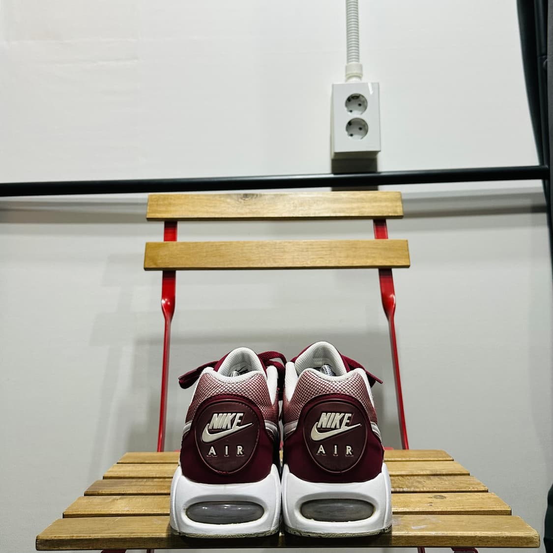 270) 나이키 운동화 남성 남자 신발 에어맥스 SC 버건디 상품이미지4