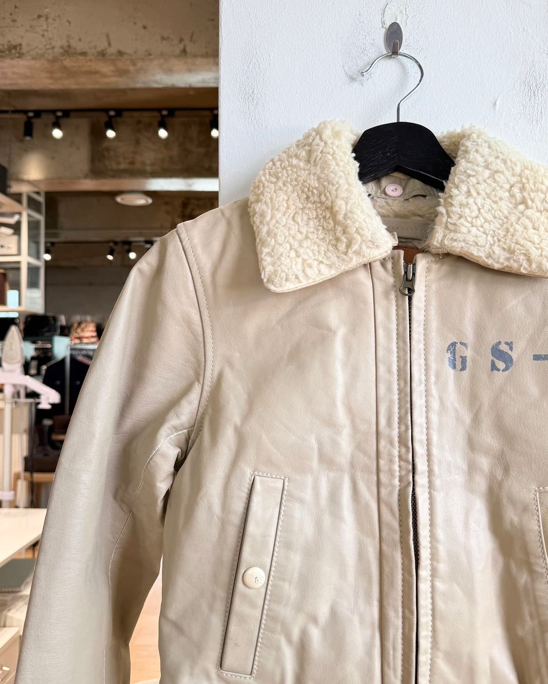 지스타 베이지 gs-a 레더 자켓  상품이미지3