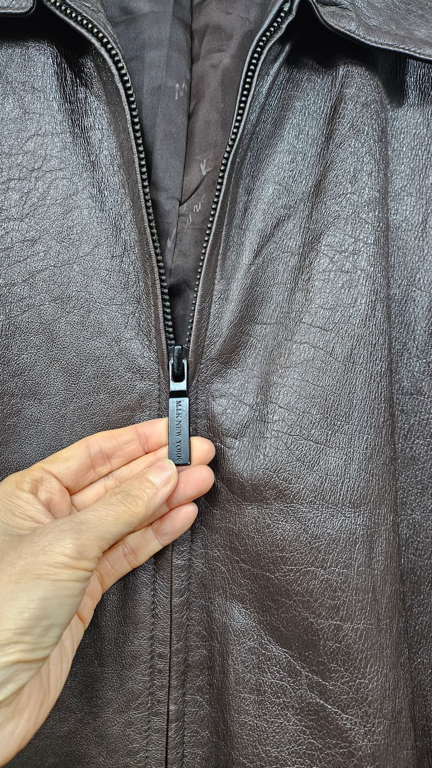 브라운 남성 양가죽 봄버자켓  상품이미지8