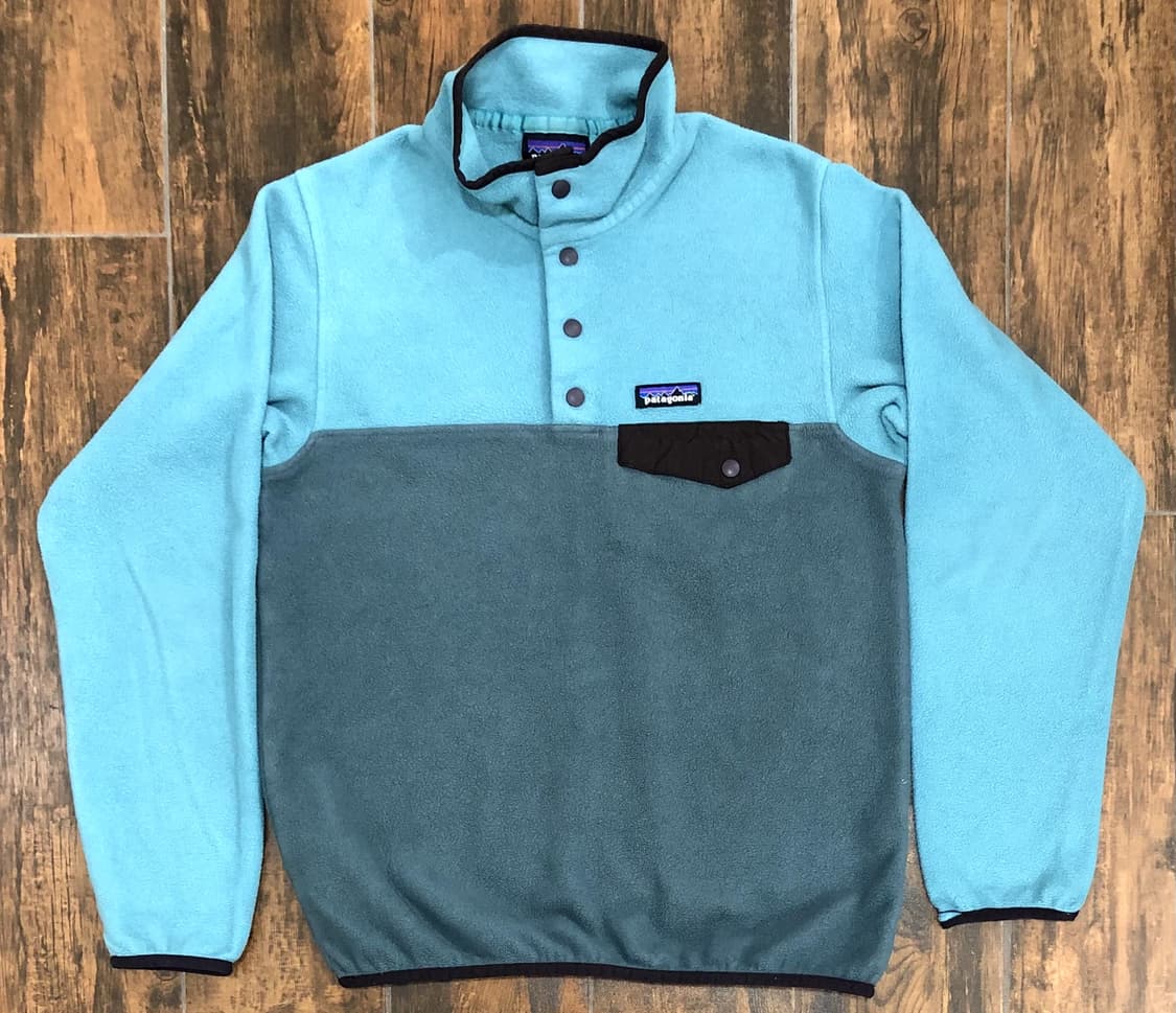 10s 파타고니아 신칠라 스냅-T 틸 그레이 컬러블록 플리스 상품이미지1
